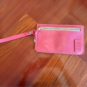 Portland Leather Adriana Pouch in the color tulip
